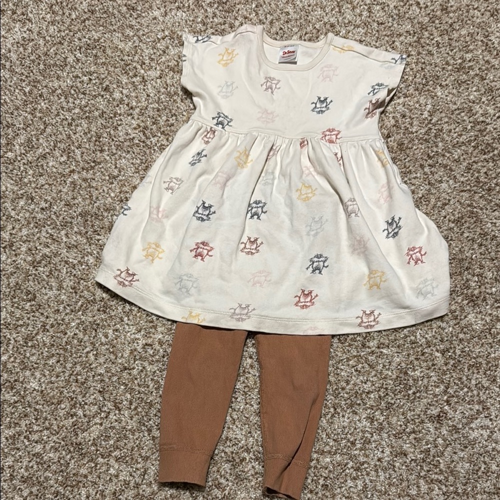 Hanna Andersson Lorax Dress and leggings